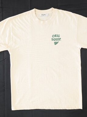 American Trench Orig Equip Birdwatching Society Graphic Tee Cream M USA